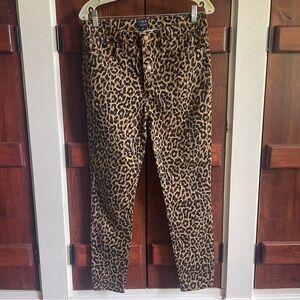 J Crew Leopard Print High Rise Skinny 29